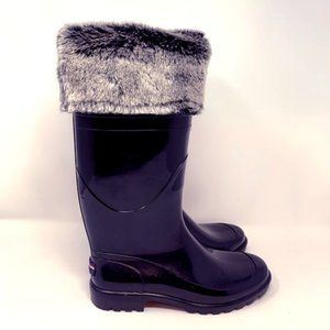 Tommy Hilfiger Matty Faux Fur Trim Rain Boots